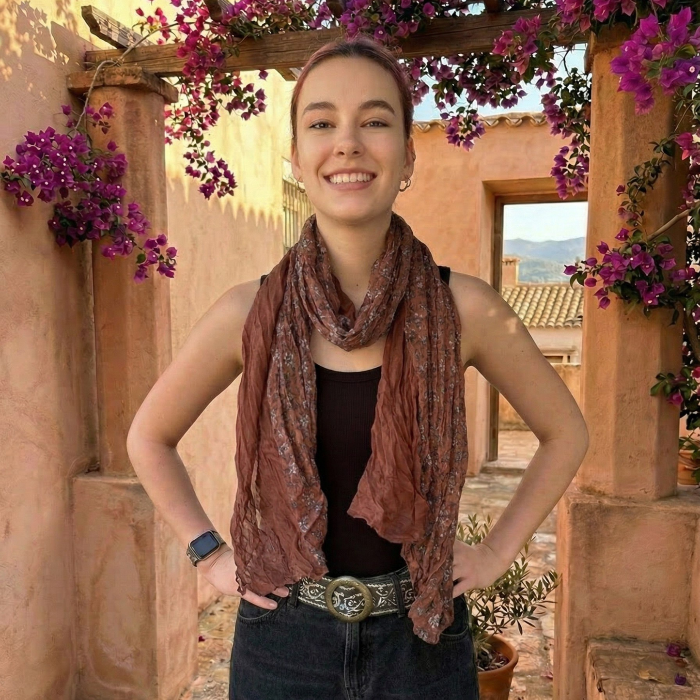 Wanderlust Cotton Floral Scarf