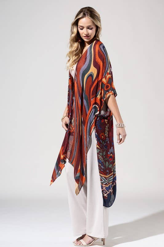 Retro Vibe Kimono