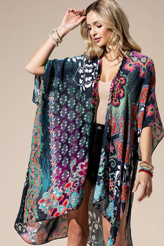 Night Garden Multi Kimono