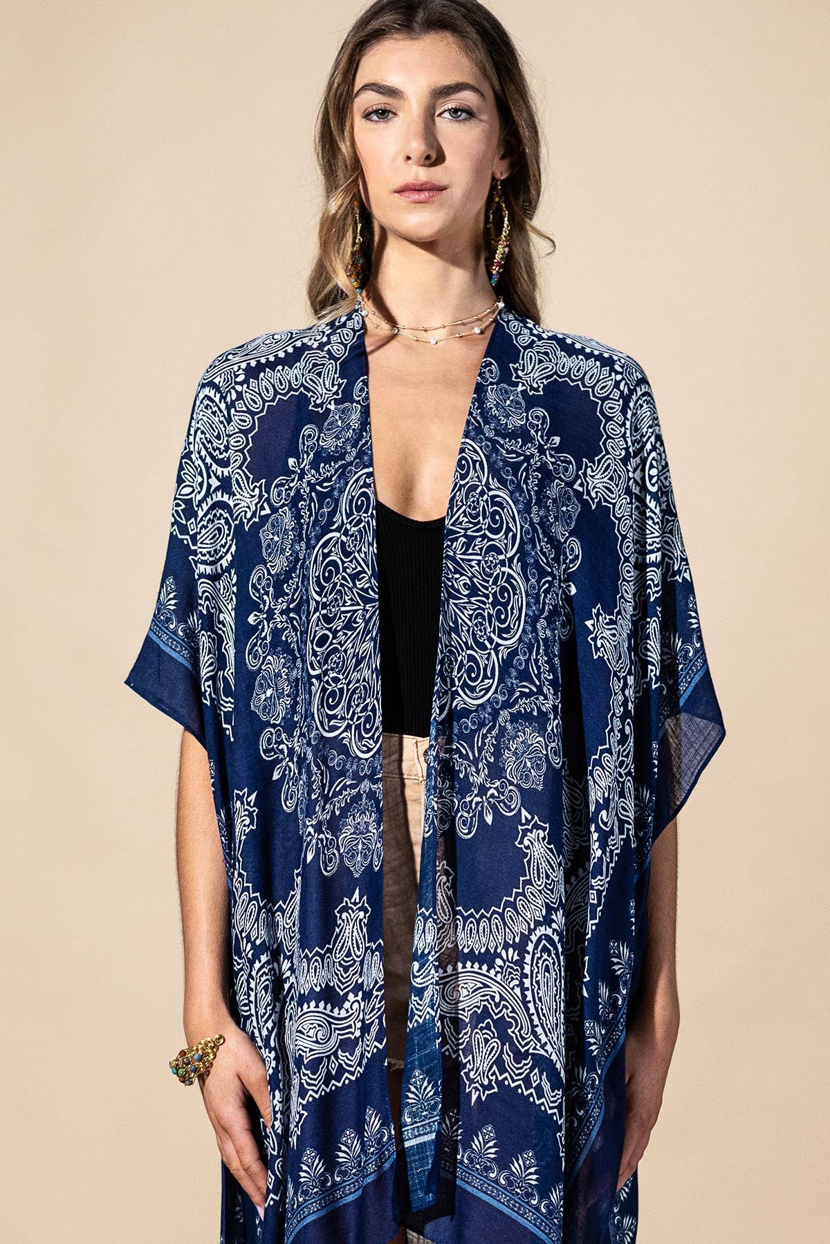 Midnight Mosaic Kimono
