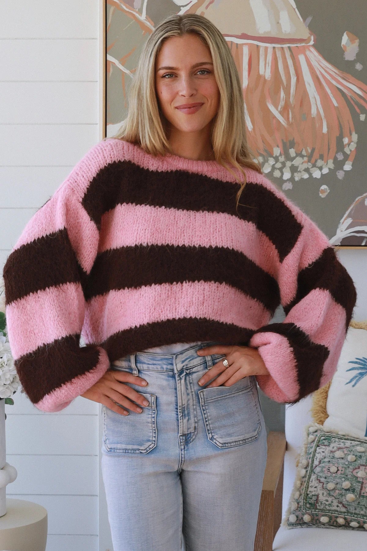 Cocoa Blush Cropped Knit