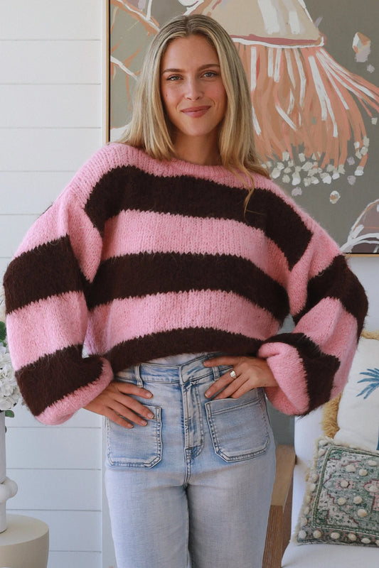 Cocoa Blush Cropped Knit