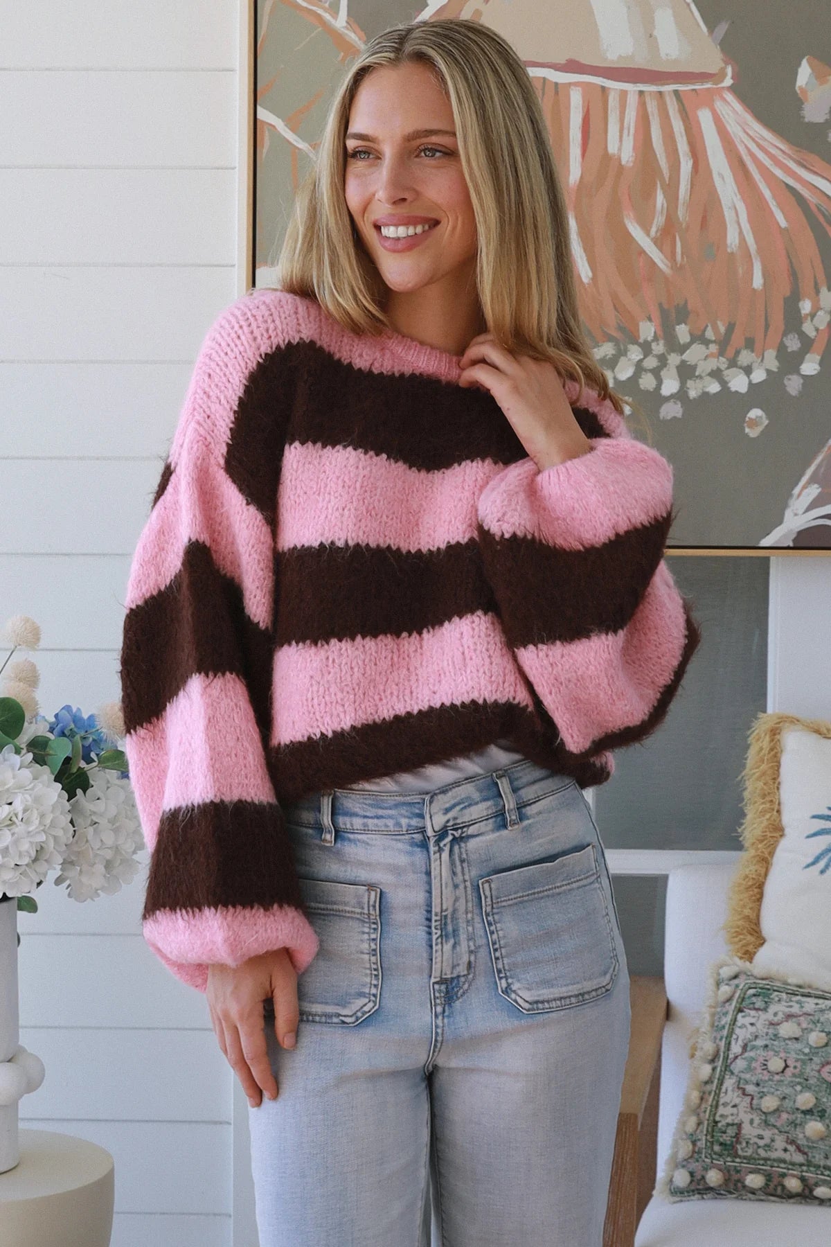 Cocoa Blush Cropped Knit