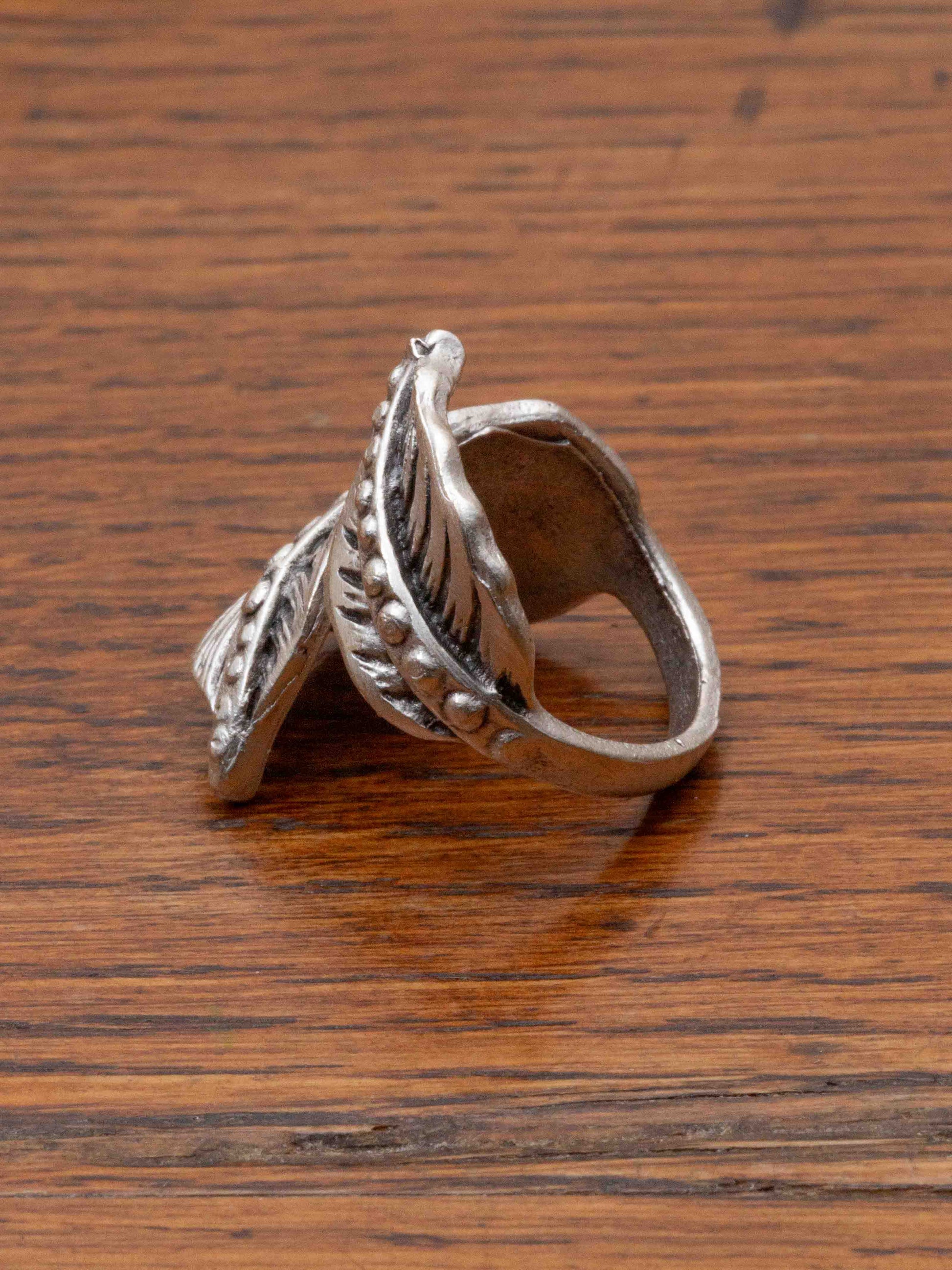 Silver Fern Wrap Ring by TABOO FASHION