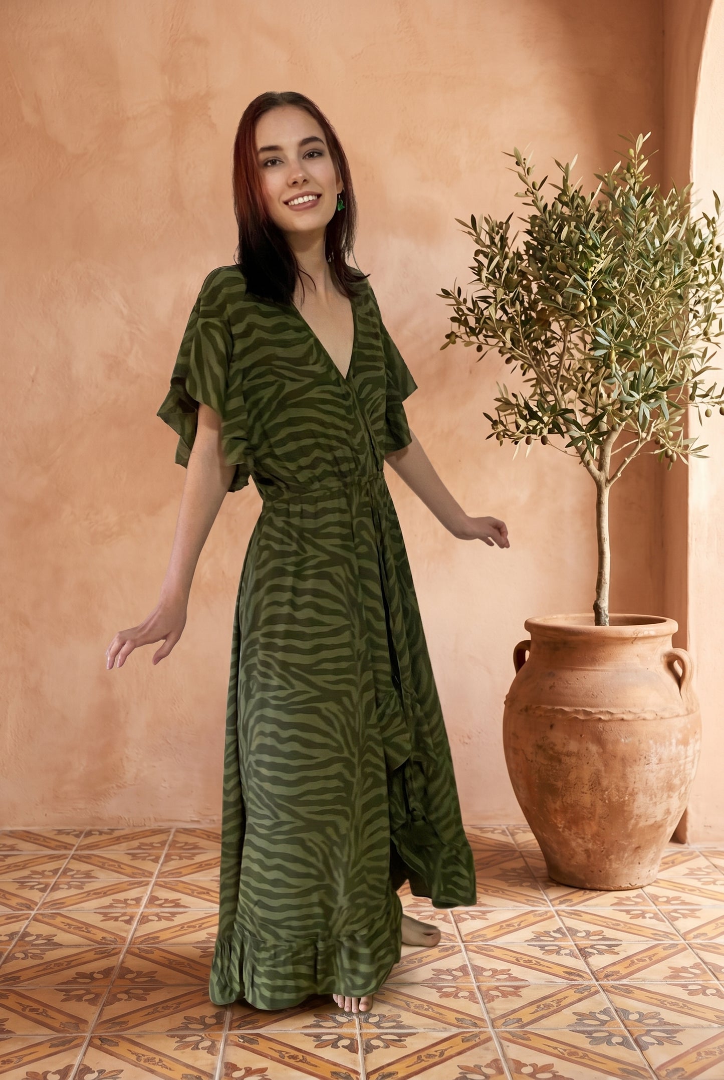 Keely Boho Hi Low Maxi Dress