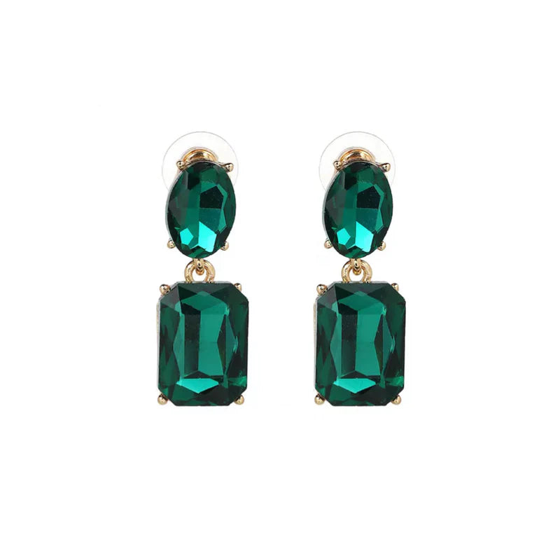 Margot Emerald Crystal Earrings