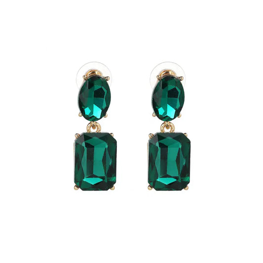 Margot Emerald Crystal Earrings