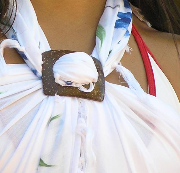 Coconut Shell Sarong Buckle